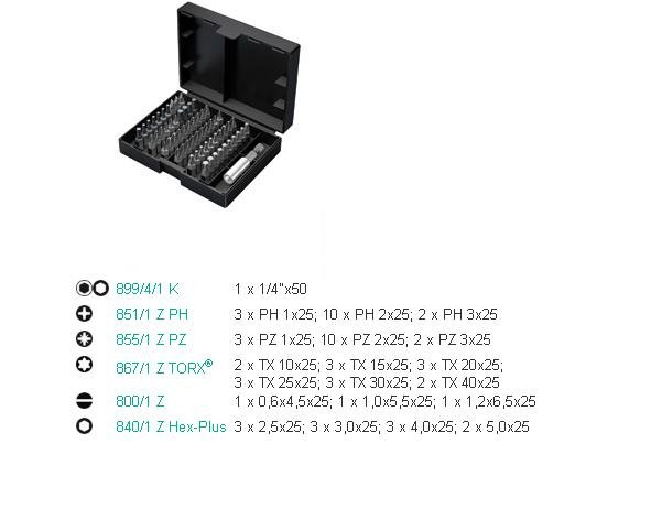 Wera zestaw bitów Bit-Safe 9200/899 Z 05057127001