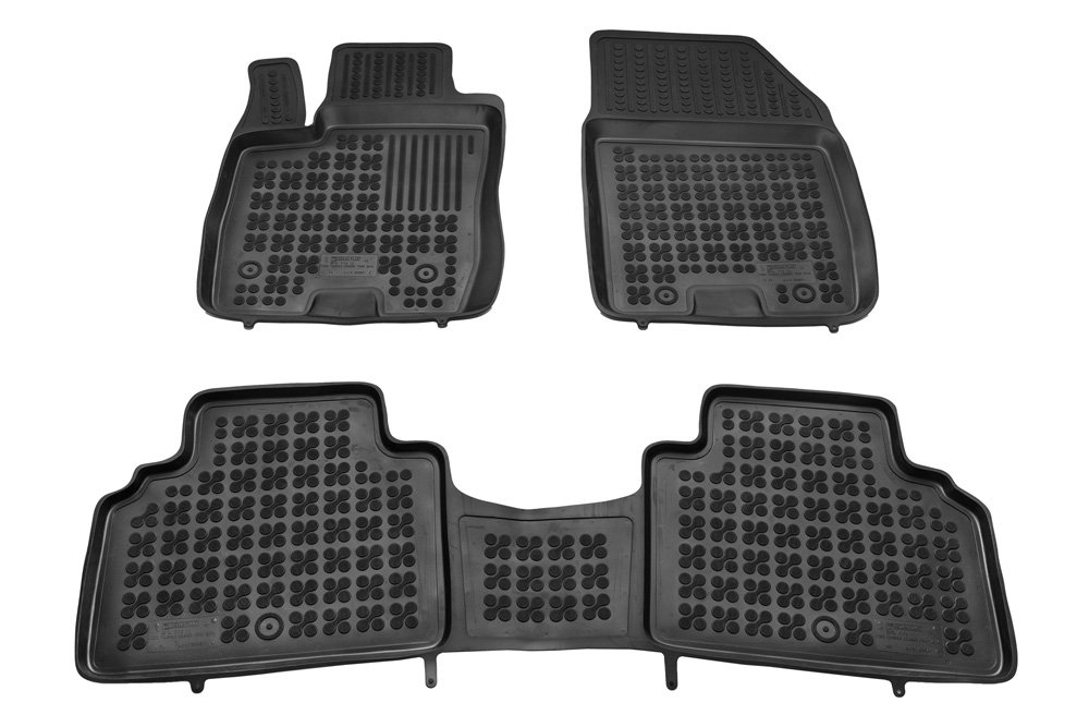REZAW PLAST Dywaniki gumowe czarne PLAST 200621, 3 szt, Ford Tourneo Courier od 2014 PLAST 200621