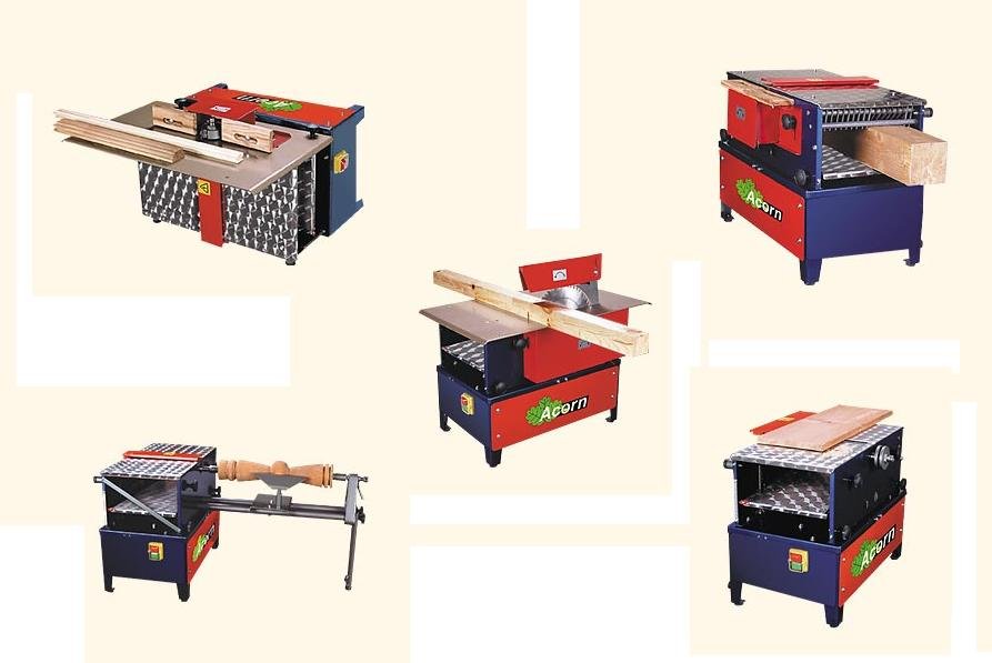 Acorn Obrabiarka 5-Funkcyjna Do Drewna Drewna W4/94 -3,0Kw 230V Na Frezy Walcowe