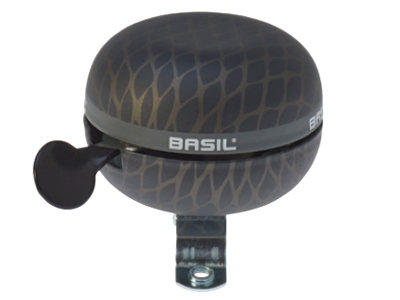 Basil, Dzwonek rowerowy, Noir bell black metallic, 60 mm