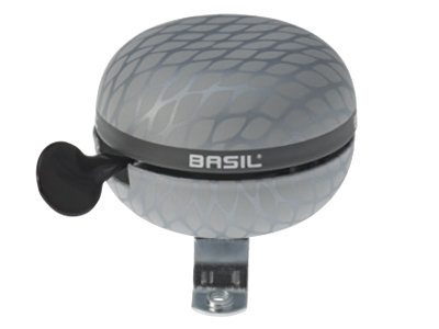 Basil Noir Bell dzwonek rowerowy ding dong 60 MM, srebrny BA 50463