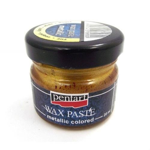 Pasta woskowa metaliczna 20 ml - złota