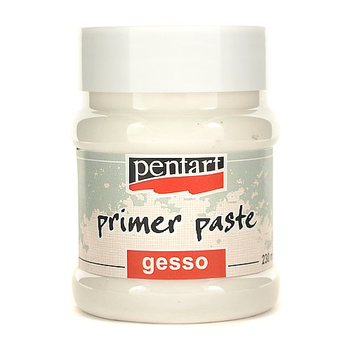 Pasta gruntowa akrylowa GESSO Pentart 230 ml biała
