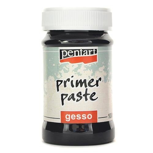 Pasta gruntowa akrylowa GESSO Pentart 100 ml czarna