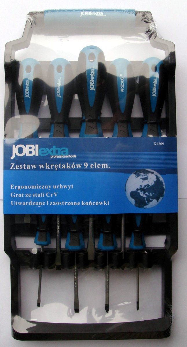 Jobi Zestaw wkrętaków 9 elementów X1209 X1209