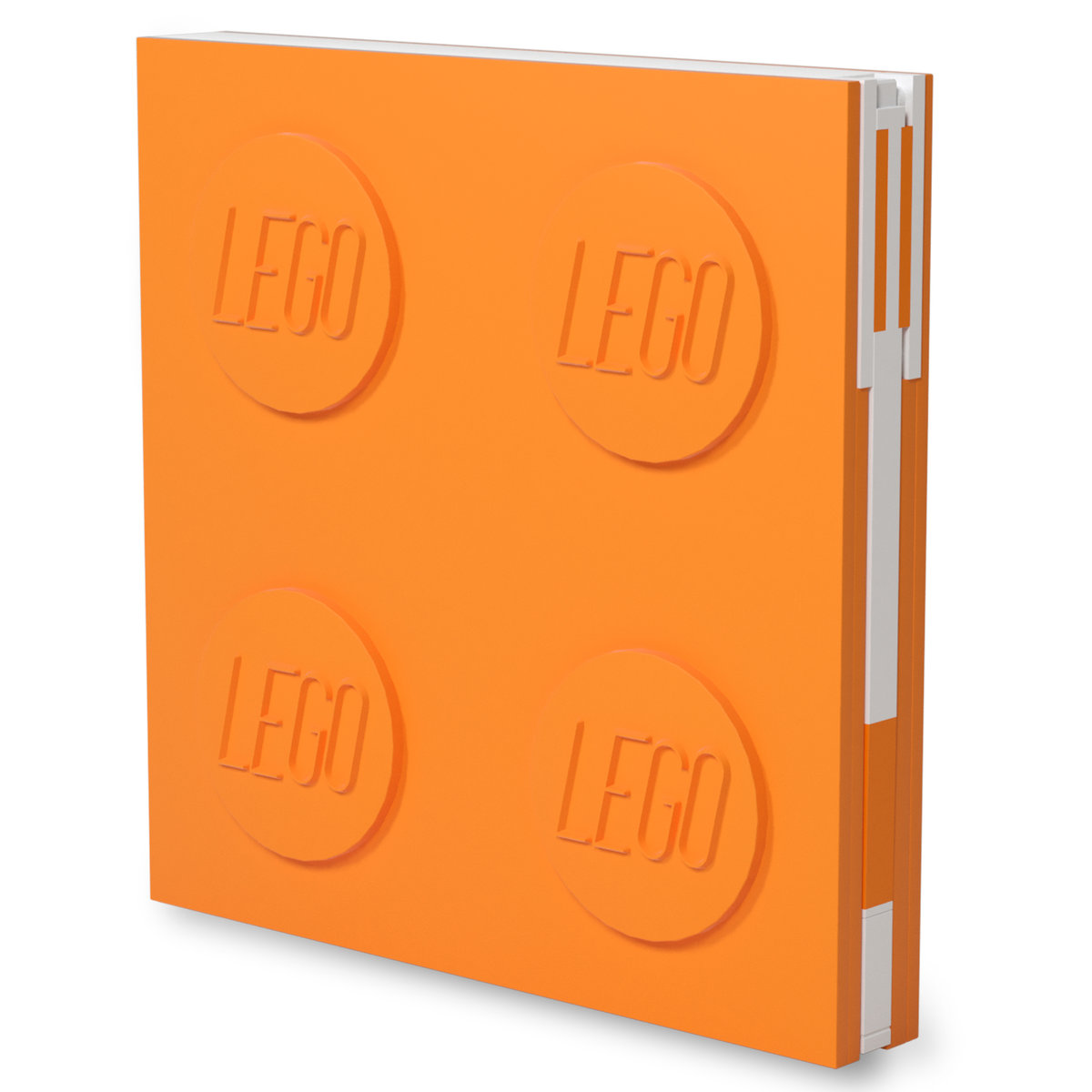 LEGO notatnik z długopisem żelowym w postaci klipsa pomarańczowy