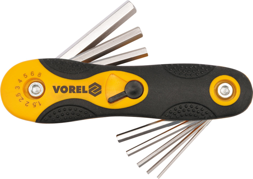 Vorel Klucze imbus 1,5-8mm, cr-v, kpl. 8 szt. 56506