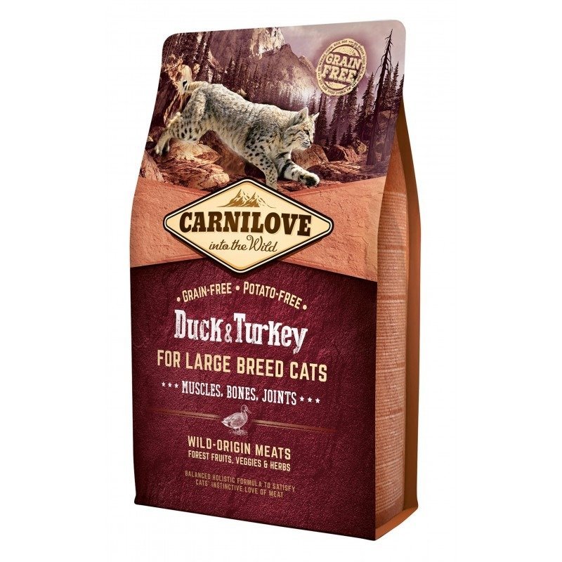 Carnilove Cat Duck & Turkey For Large Breed 6 kg