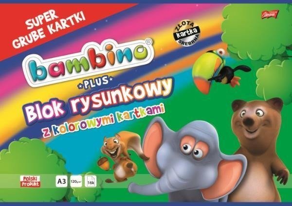 St. Majewski Blok rysunkowy A3 kolorowy 16k Bambino PLUS p10