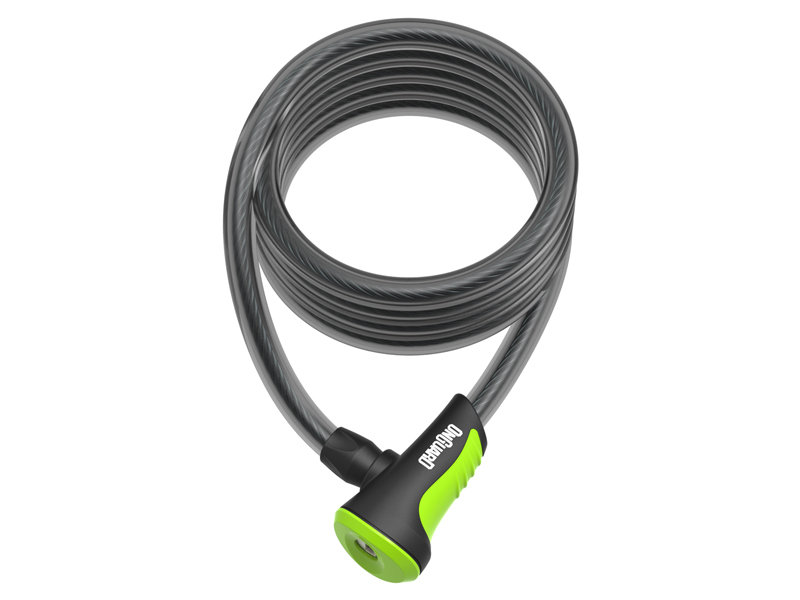 Onguard Zapięcie rowerowe NEON 8157GR Linka - 10mm 180cm - uchwyt + 2 x Klucze z kodem zielone A-ONG-8157GR
