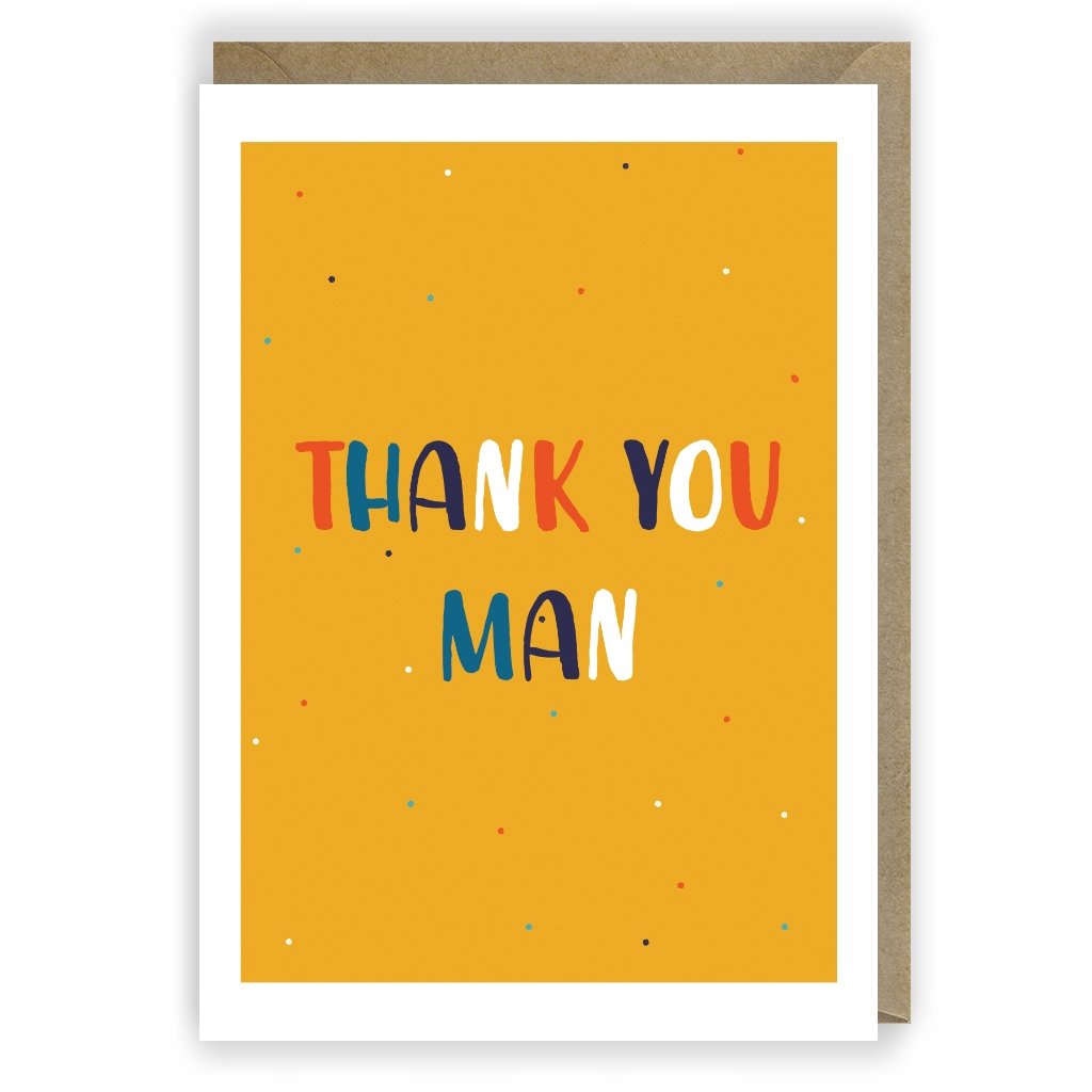 Cardie Kartka okolicznościowa, eko koperta Dziękuję K005