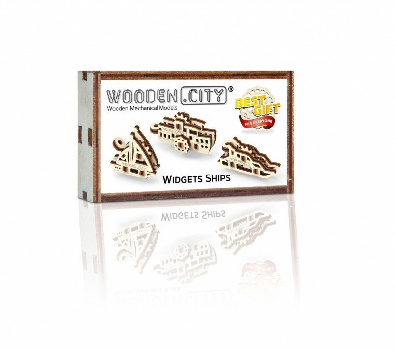 Wooden.City, puzzle 3D Widgets Statki
