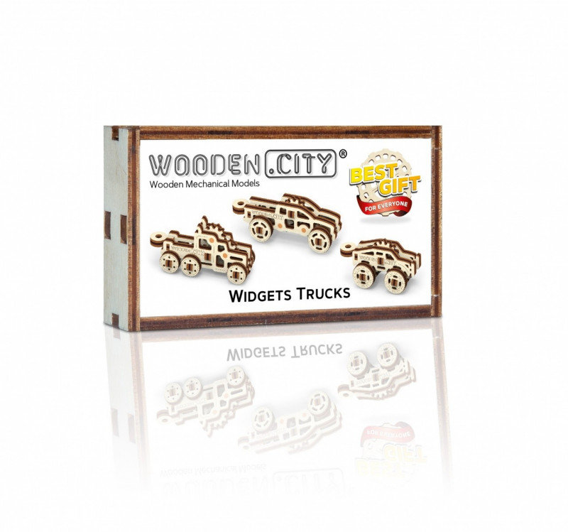 Wooden.City, puzzle 3D Widgets Ciężarówki