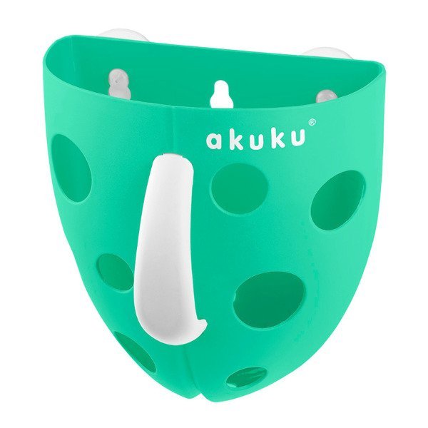 Akuku pojemnik na zabawki do kąpieli miętowy