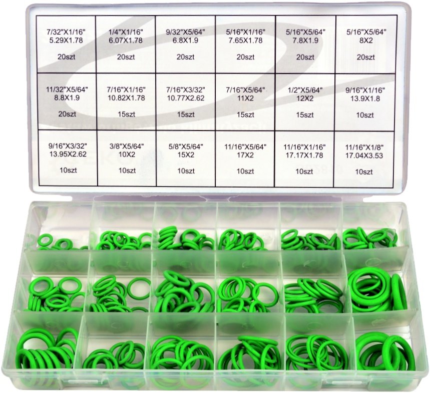 Oringi Uszczelki Do Klimatyzacji Zestaw 270 Sztuk