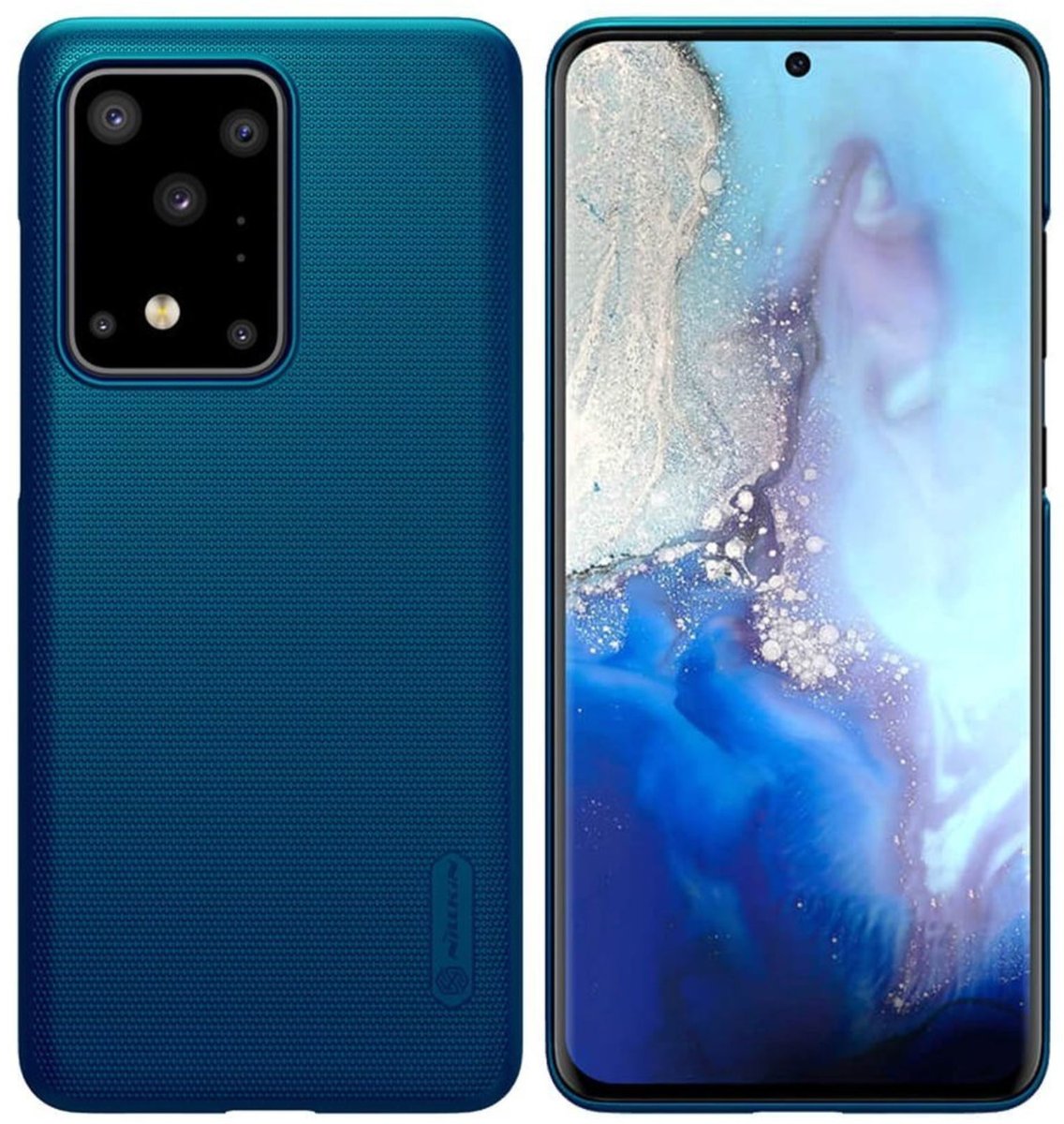 Nillkin Super Frosted Shield - Etui Samsung Galaxy S20 Ultra (Peacock Blue)