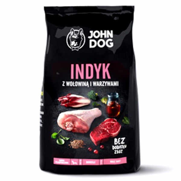John Dog Indyk z Wołowiną i Warzywami 3 kg