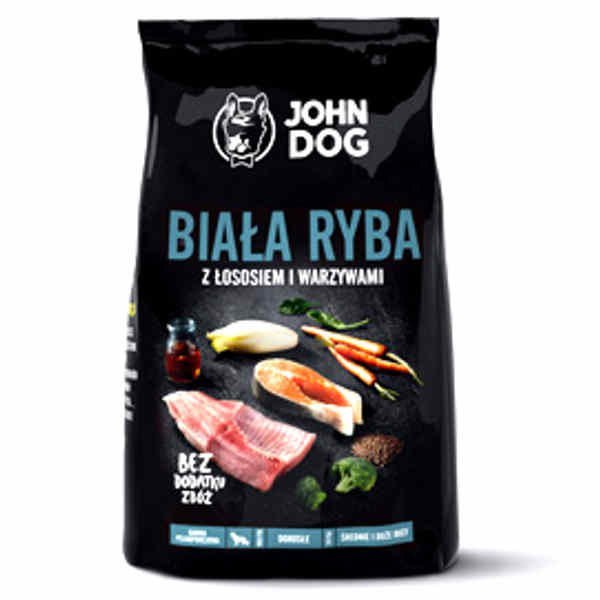 John Dog Biała Ryba z Łososiem i Warzywami 3 kg