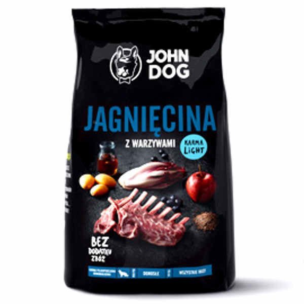 John Dog Jagnięcina z Warzywami Light 12 kg