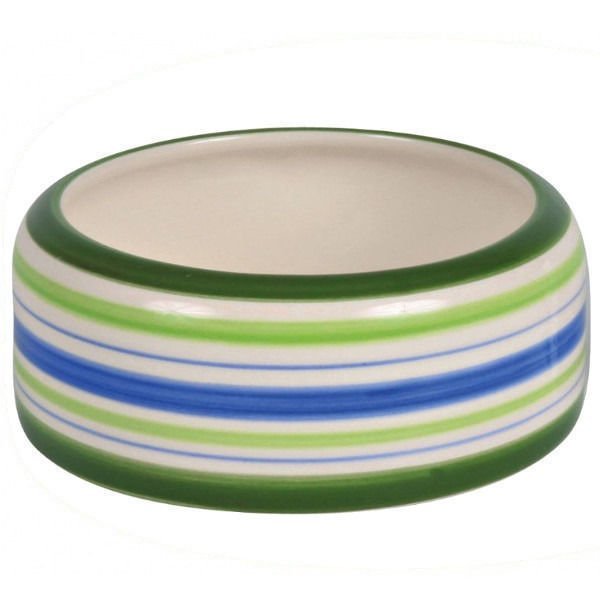 Trixie Miska ceramiczna dla chomika zielone paski 50 ml/śr 8 cm