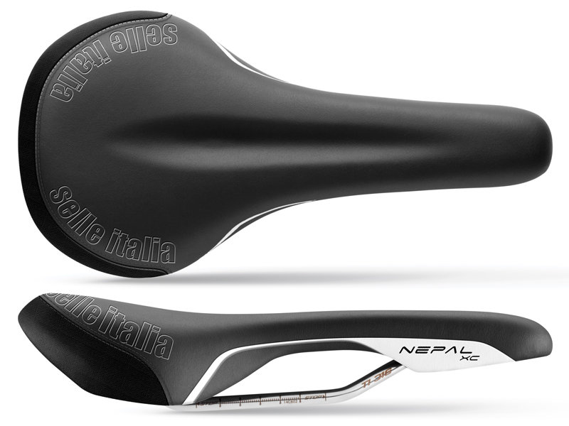 Selle ITALIA SiodeŁko rowerowe italia nepal ti s czarny SIODŁO ITALIA NEPAL TI S FIBRA