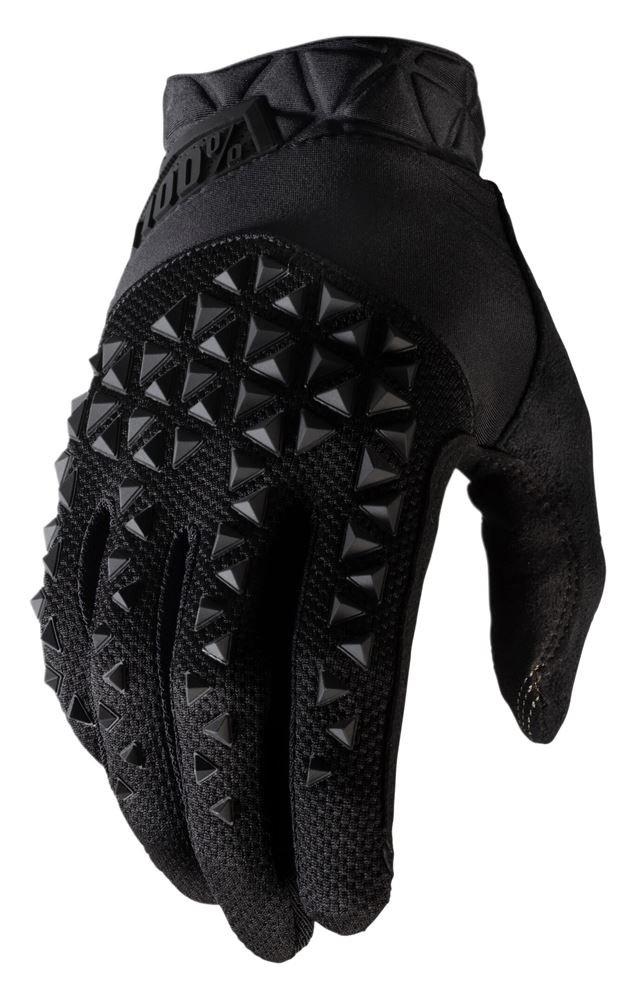 100%, Rękawiczki kolarskie, Geomatic Glove black, czarny, rozmiar M