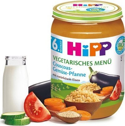 HiPP, Bio, danie wegetariańskie kuskus warzywa i amarantus, 190 g