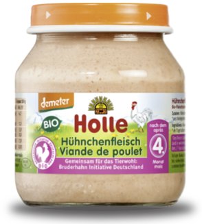 Holle Mięso z kurczaka BIO od 4 miesiąca życia - Holle - 125g 04349