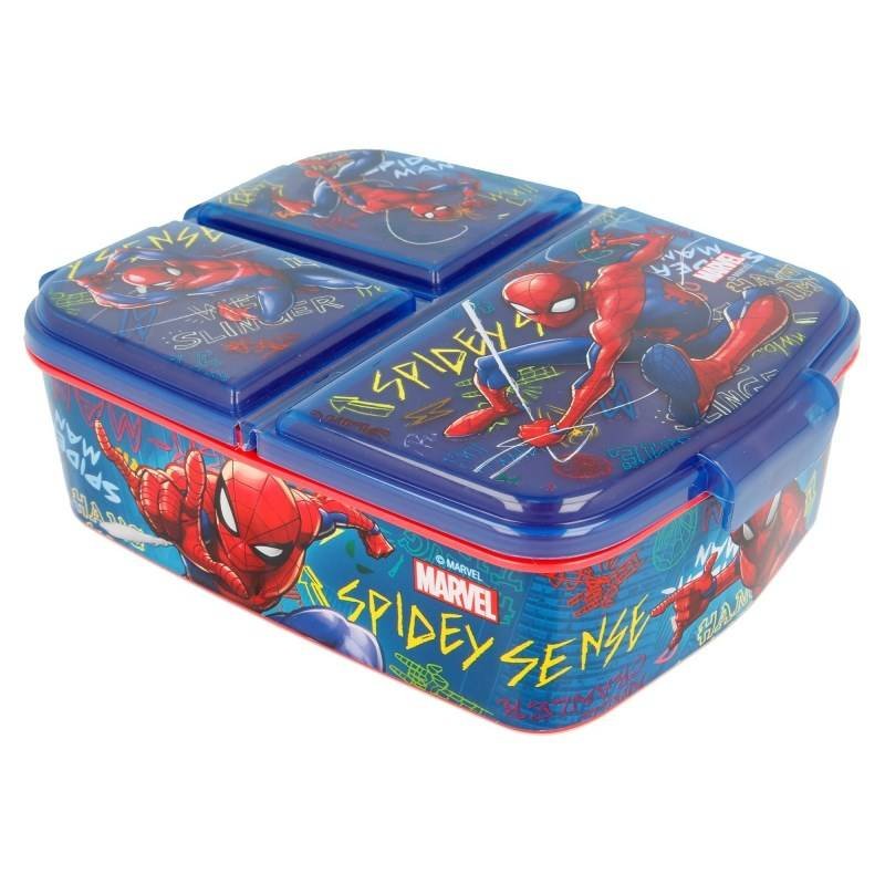 SPIDERMAN Lunchbox z przedziałkami 68141 68141-uniw