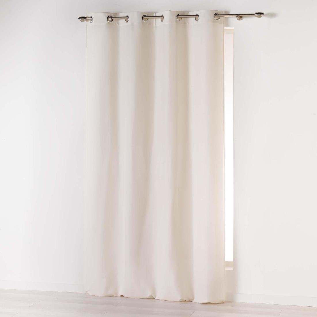 Douceur d'intérieur Douceur dintérieur Zasłona zaciemniająca na przelotkach ABSOLU 140 x 260 cm naturalna Zasłona zaciemniająca na przelotkach ABSOLU 140 x 260 cm naturalna