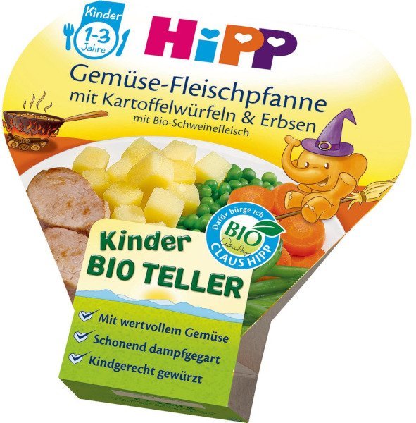 Hipp Jarzynki z ziemniaczkami i delikatnym schabem po 1. roku 250 g Bio