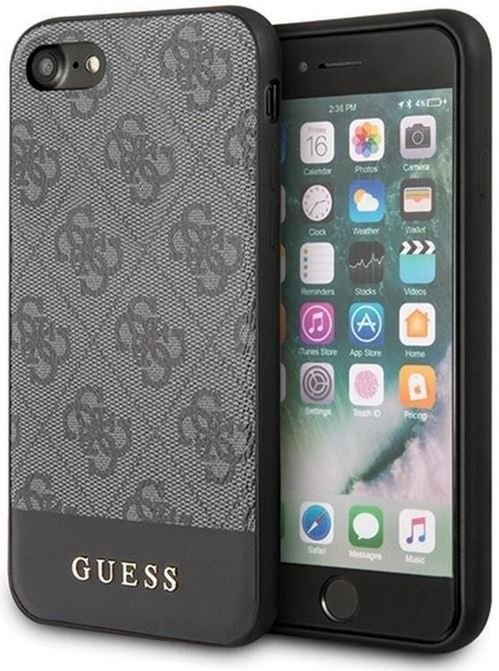 Guess 4G Bottom Stripe Collection etui na iPhone SE 2020 / 8 / 7 szare GUHCI8G4GLGR