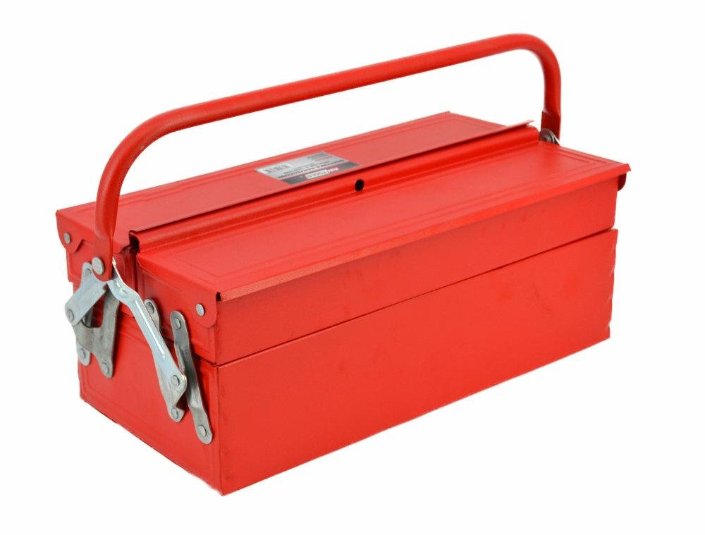AwTools skrzynka narzędziowa metalowa 3 częściowa 430x220x160mm AW30980 AW30980