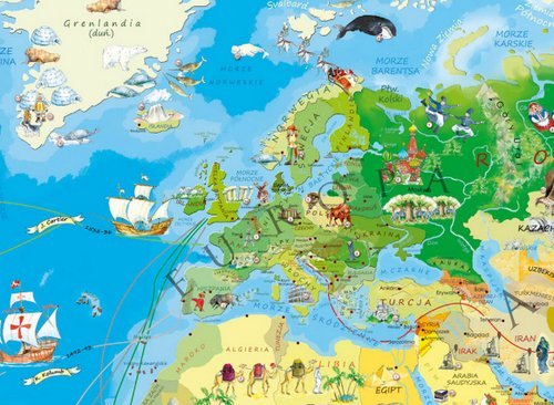 ArtGlob Mapa zdrapka świat młodego odkrywcy