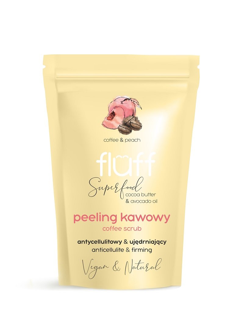 Fluff Peeling kawowy do ciała brzoskwinia 100g