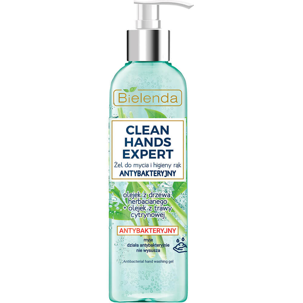 Bielenda Bielenda Clean Hands Expert żel do mycia rąk antybakteryjny z pompką 200g