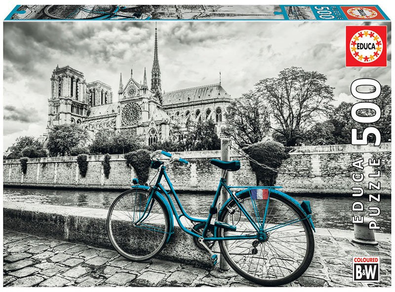 Educa Puzzle 500 elementów Rower w pobliżu Notre Dame