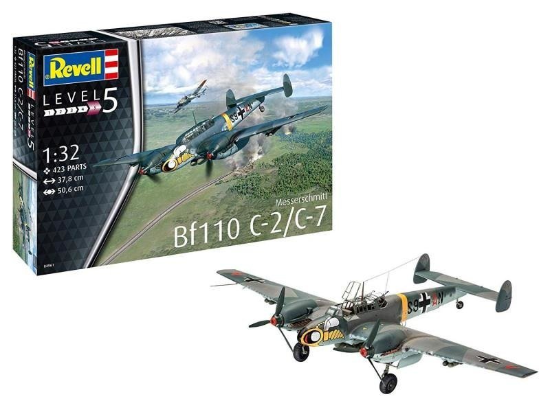 Revell Model plastikowy Messerschmitt BF-110-C7 DARMOWA DOSTAWA! GXP-688621