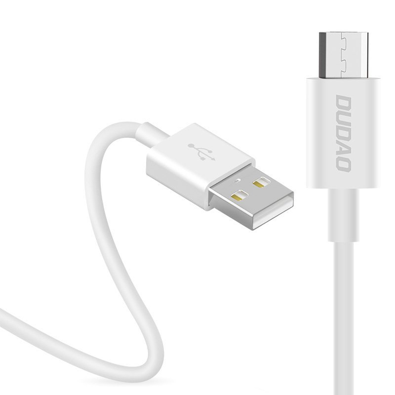 Szybki kabel Dudao Usb / micro Usb 3A 1m biały