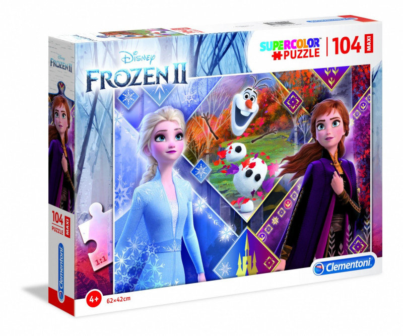 Clementoni Puzzle 104 Maxi Super kolor Frozen 2