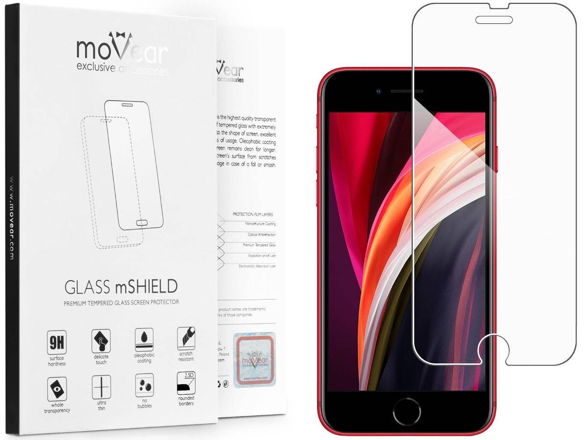 movear Szkło Hartowane 2.5D 9H iPhone 8 / iPhone 7 GLASS mSHIELD A0IP7GPM14A00