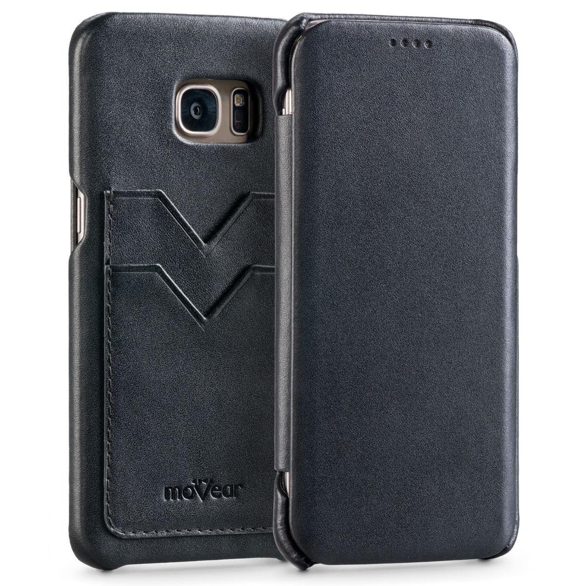 moVear Skórzane Etui Slim Samsung S7 Edge Pokrowiec MOVEAR na Galaxy G935F SGS7ESSPPBKSBK