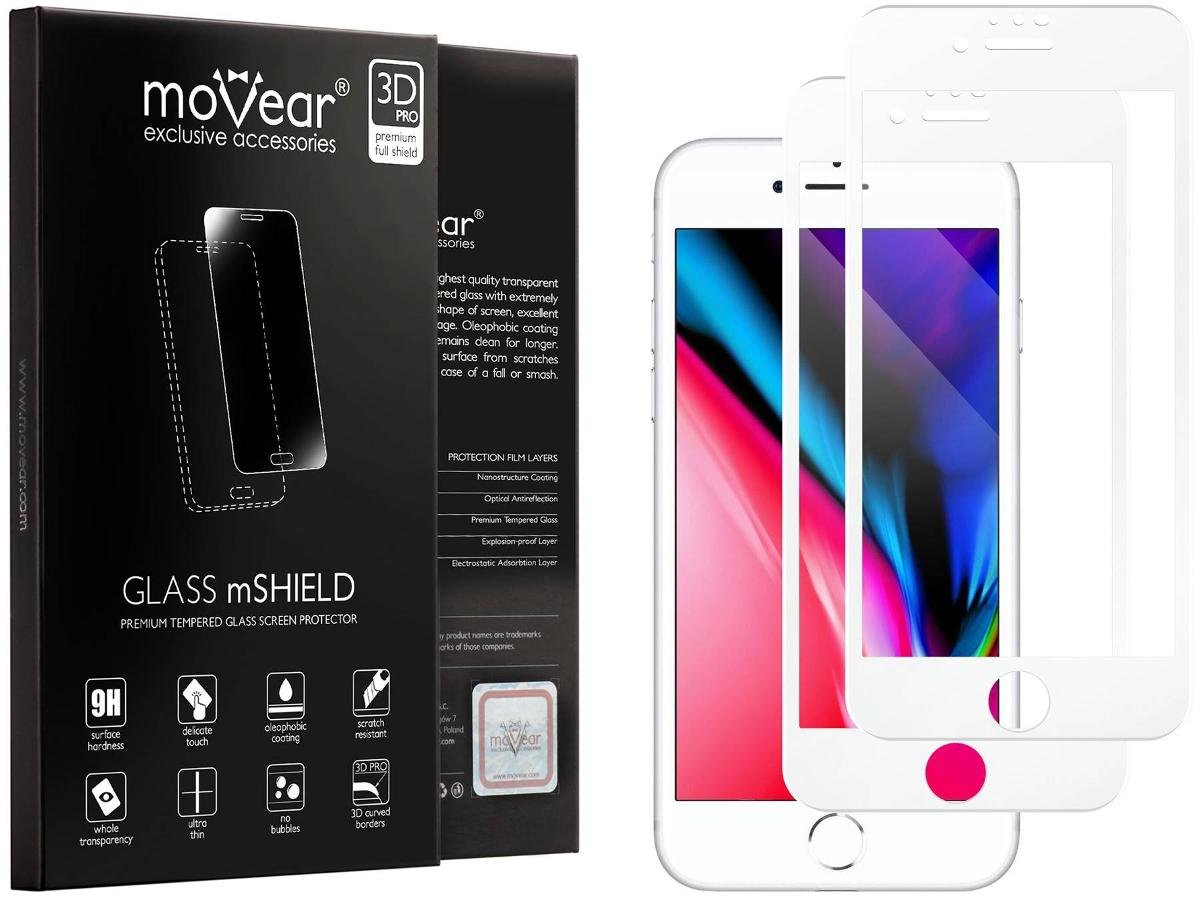 movear 2 szt. MATOWE Szkło Hartowane 3D na Apple iPhone 8/7 Plus (5.5
