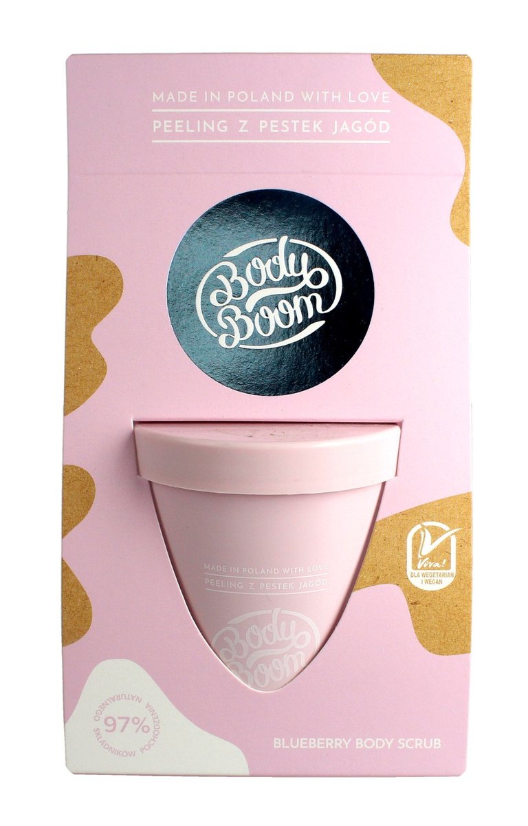 BodyBoom Peeling Z Pestek Jagód 100g