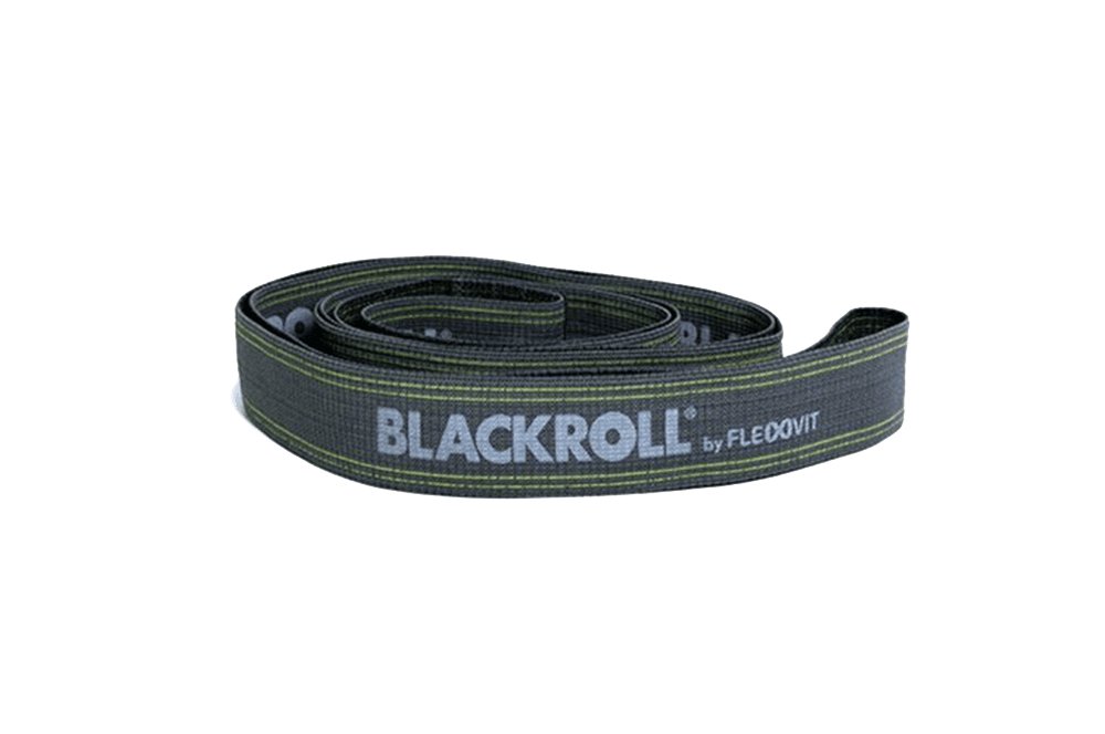 Blackroll Band taśmy fitness. Taśmy w różnych mocach rezystora (łatwa średnia silna ekstremalnie silna), co zapewnia stabilną muskulaturę. Pojedynczo lub w zestawie w różnych kolorach., szary, jed AMUKRBGY