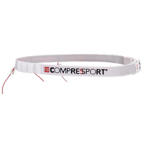 Compressport Pasek na numer startowy Race Belt biały