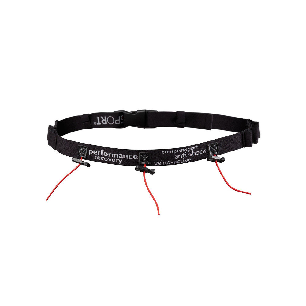 Compressport Pasek na numer startowy Race Belt czarny