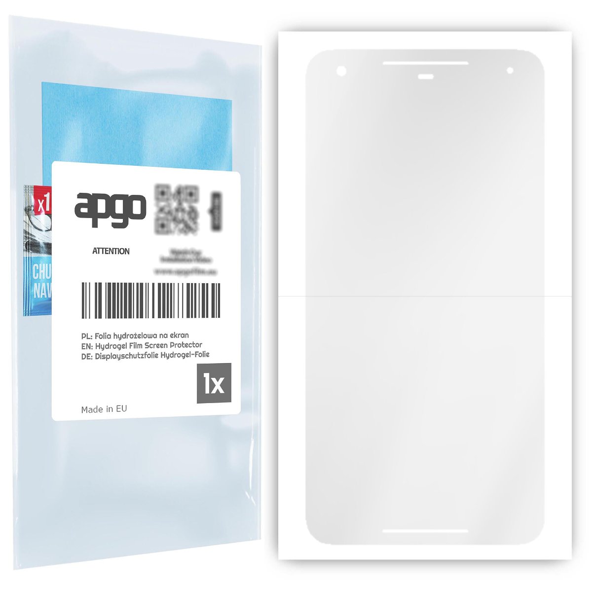 Folia ochronna hydrożelowa na ekran do Google Pixel 2 XL -  na cały ekran apgo Hydrogel TPU 5D Full Glue