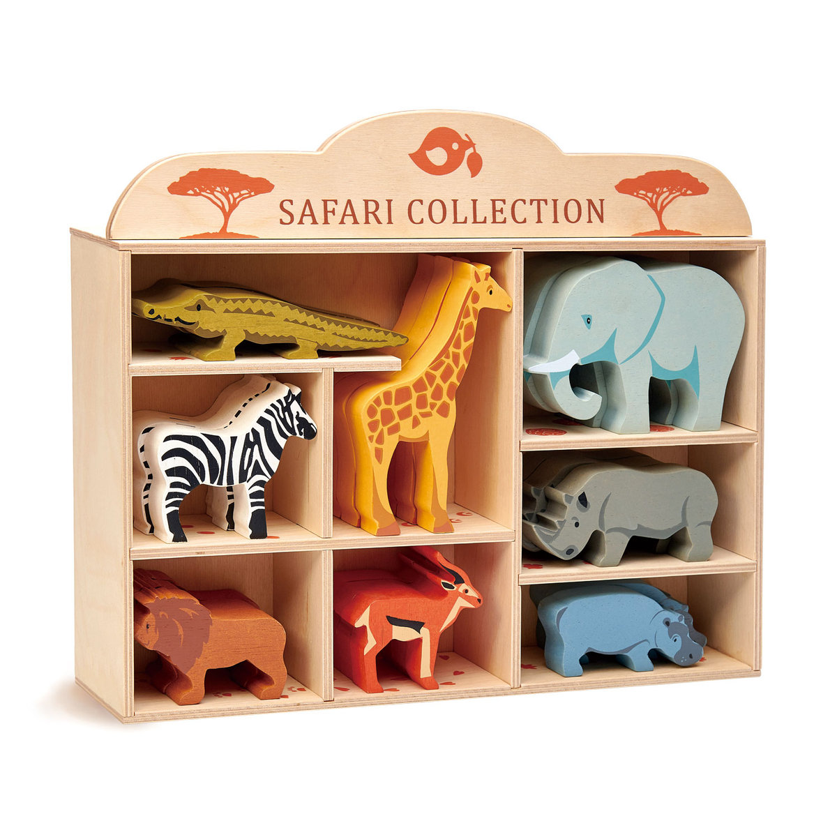 Tender Leaf Toys tender leaf toys - Drewniane Figurki do Zabawy  -  Zwierzęta Safari, Tender Leaf Toys