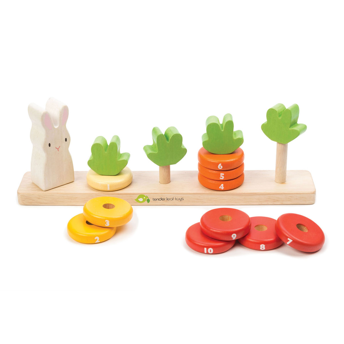 tender leaf toys Drewniana zabawka - Liczenie marchewek, Tender Leaf Toys maakao_191856084075